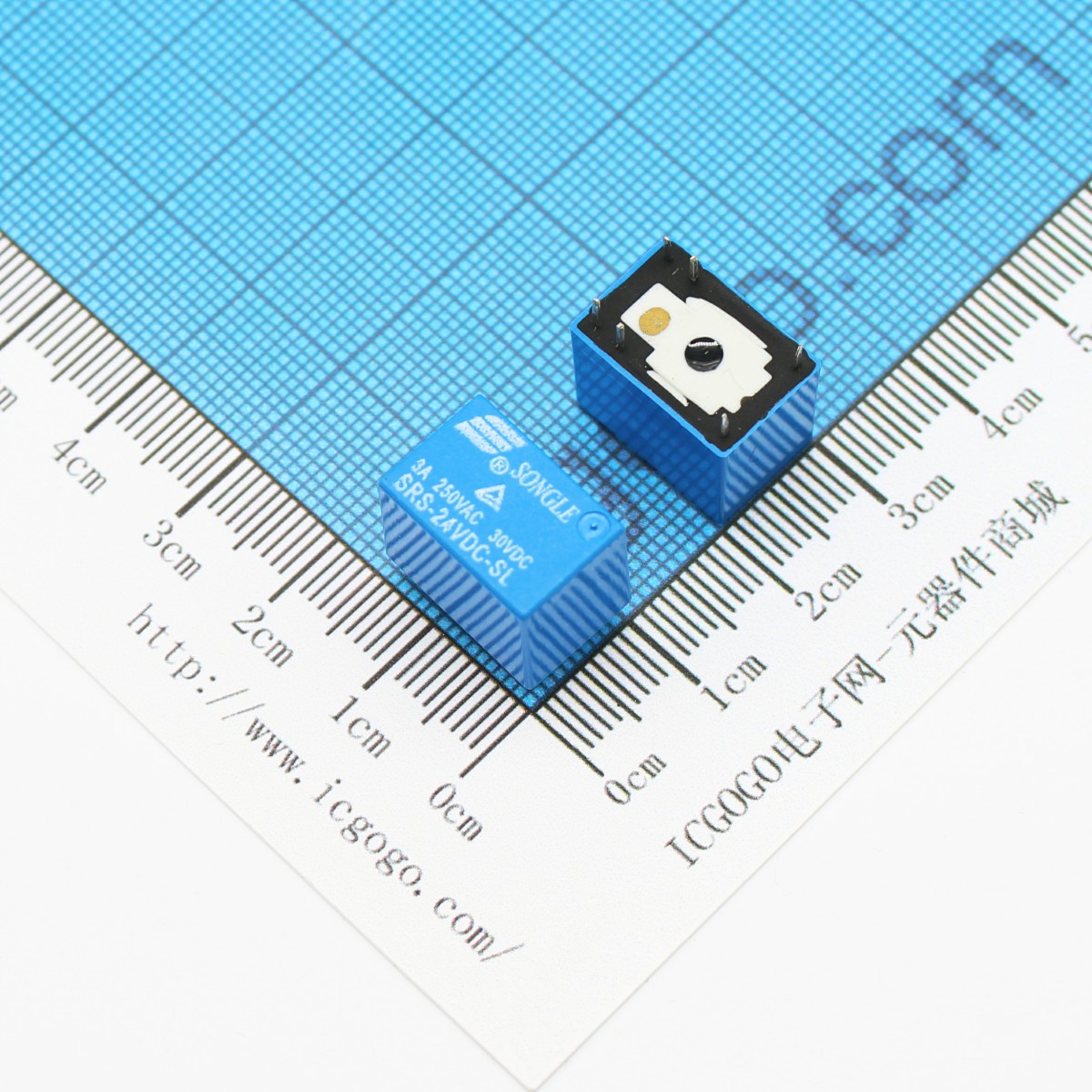 松乐 信号继电器 SRS-24VDC-SL-C 24V C型 转换 单组转换型 SONGLE RELAY 密封型 6P 6脚